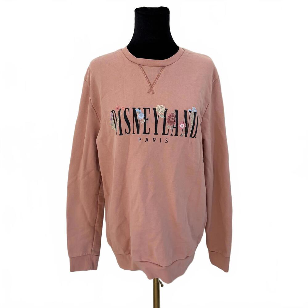 Disneyland Paris Women's Pink Crew Neck Sweater
